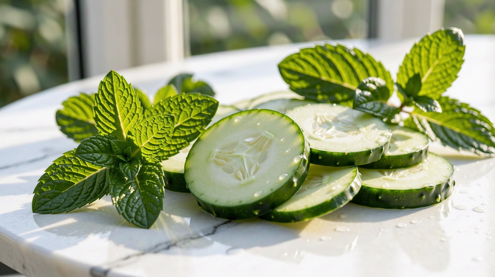 Свежи съставки на слънчева светлина